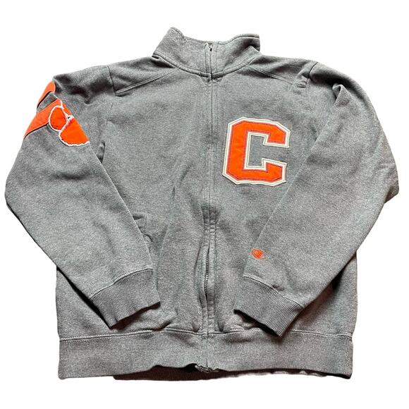 Clemson‎ Tigers Champion Heritage Varsity Letter Jacket Full Zip Size S **Read** - Picture 1 of 9